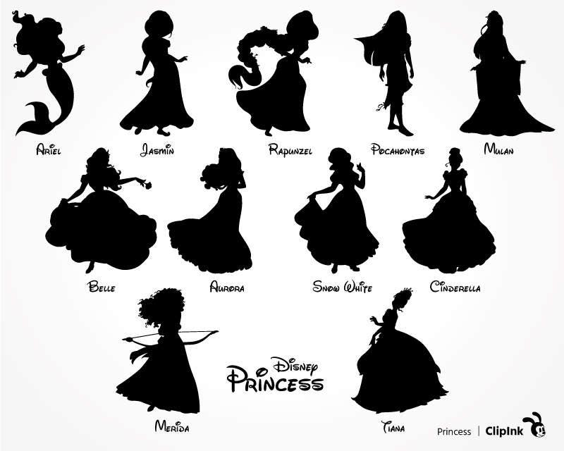 Download Disney Princess svg, princess clipart, Jasmin svg Tiana ...