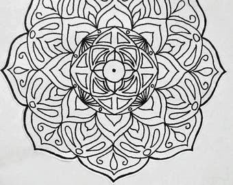 Mandala Sticker, Bullet Journal Sticker, Bujo Sticker, Planner Sticker, Hand Drawn, Planner Accessories, Adult Coloring, Stress Relief