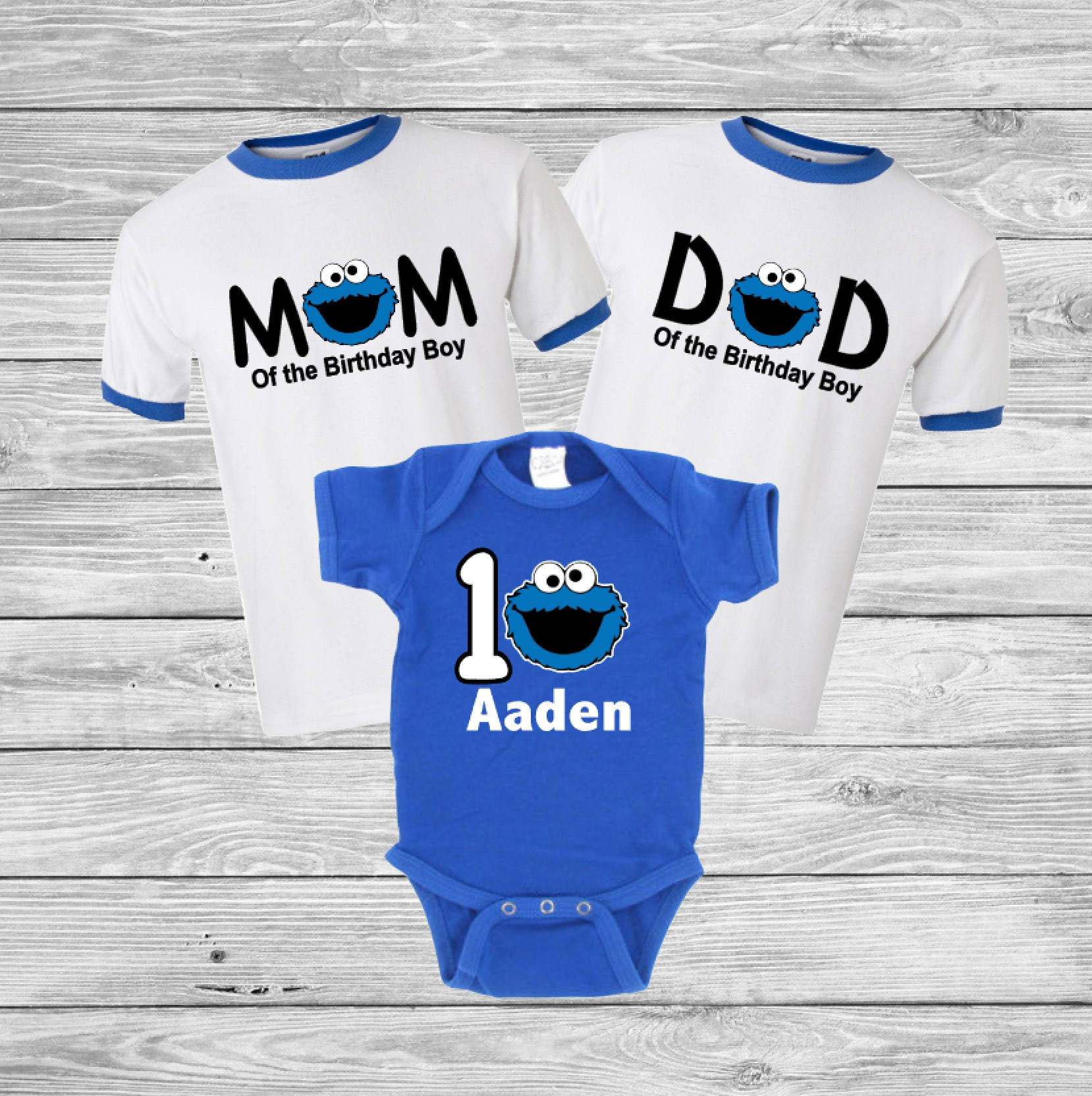 cookie monster birthday shirt