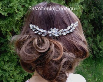 Bridal Hair Comb,Haarschmuck hochzeit,Leaf hair vine,Decorative Clip,Bridal halo,Shabby Chic French Country wedding Hair combs