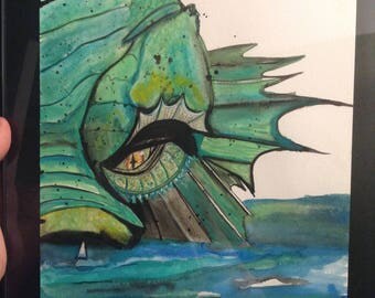 The creature from the black lagoon