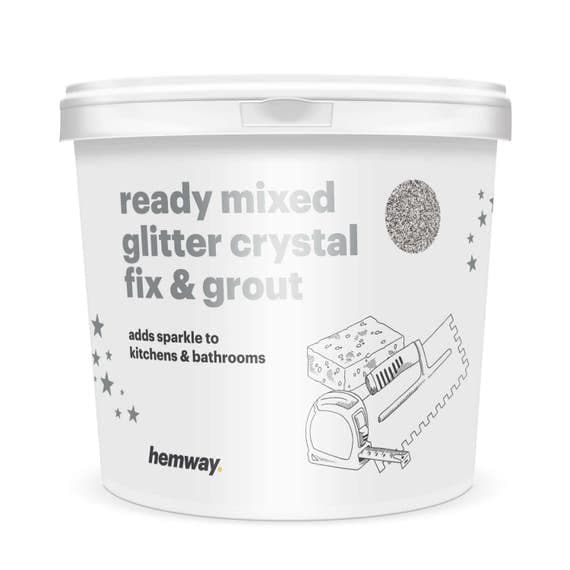 Hemway Ready Mixed Glitter Crystal Fix & Grout White Grout