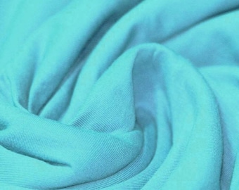 Turquoise Jersey (240gsm, 94/6 Cotton/Elastane) *UK*