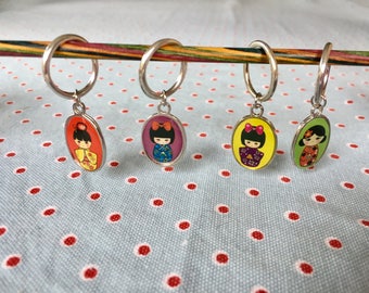 Japanese doll stitch markers