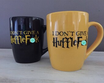 Funny Harry Potter mug - Mature Content - funny coffee mug - I don't give a HuffleFuck - funny gift - Hufflepuff gift - slytherin gift