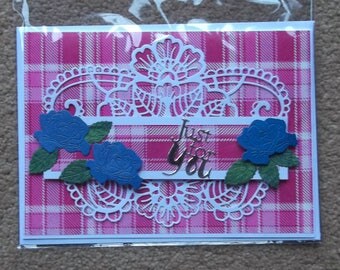 fabulous handmade shabby chic greeting card