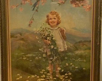 Adelaide HIEBEL spring lithograph
