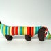 stuffed wiener dog toy