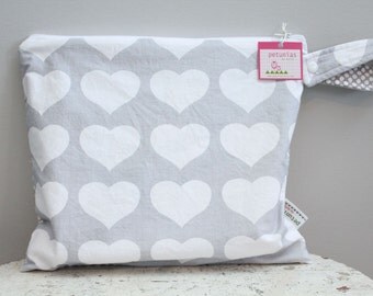 Wet Bag wetbag Diaper Bag ICKY Bag grey PETUNIAS gym bag swim cloth diaper accessories zipper shower gift newborn baby child kids summer