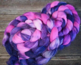 Luxury Sock Blend Combed Top, Superwash Merino, Alpaca, Nylon, Silk, Spinning Fiber, Hand Dyed