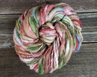 Bulky Merino Thick & Thin Handspun Yarn, Hand Spun Yarn