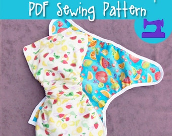 PDF SEWING PATTERN - Diaper Cover and One Size Mini Diaper Sewing Pattern - baby pattern, cloth diaper, diaper pattern, baby accessories