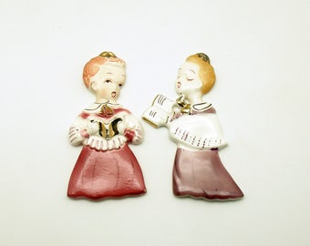 Vintage Christmas Ornaments Choir Boys Yona Original