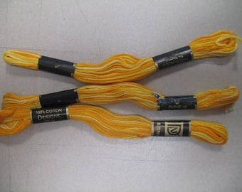 Yellow Ombre Embroidery Floss