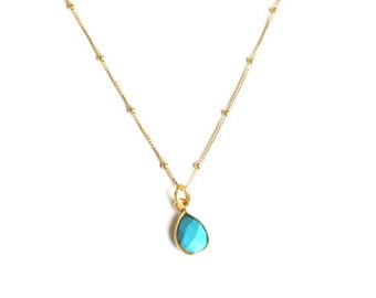 Chroma Moonstone Necklace (55cm+ext)