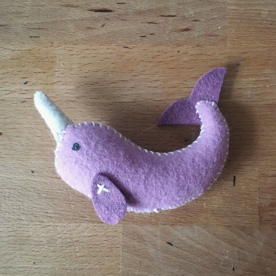 purple narwhal plush