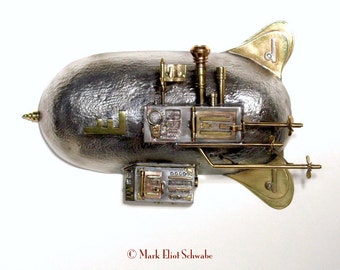 Royal Diplomatic Airship interactive SteamPunk sculpture