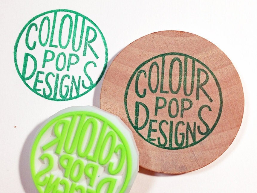 personalized name hand carved rubber stamp. custom made shop