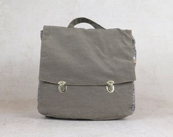 backpack diaper bag backpack, Canvas Satchel Backpack, canvas backpack, hipster backpack, gray canvas bag, gray backpack