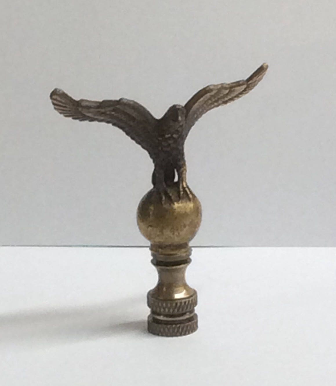 LAMP FINIAL eagle bird antique metal