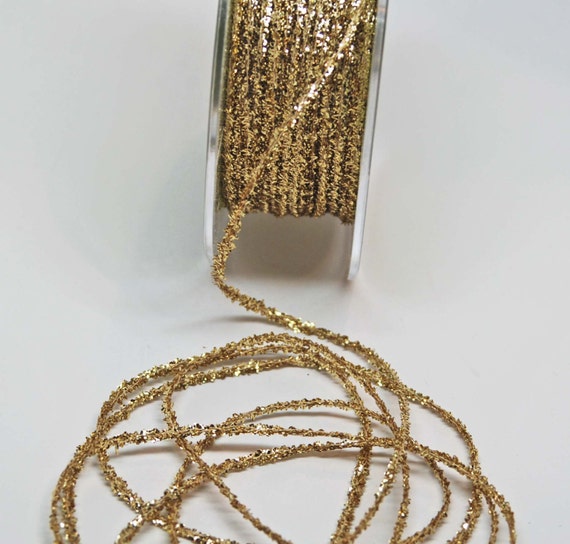 gold tinsel string thin gold sparkle 10 yards gold tinsel string thin gold sparkle 10 yards