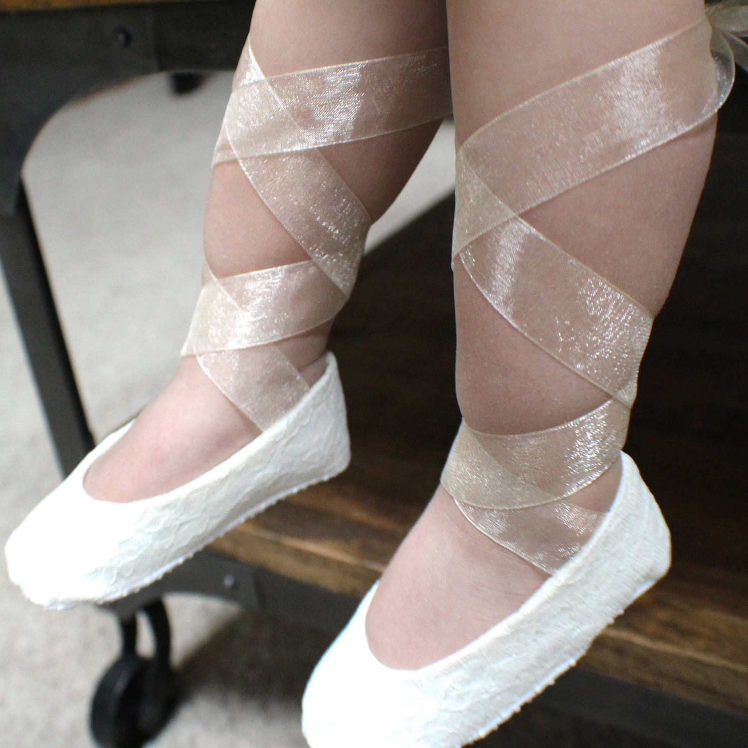 lace ballet slippers