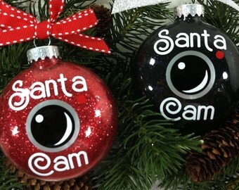 Santa Camera Ornament, Christmas Ornament, Santa's Watching You Ornament, Kids Ornament, Holiday Traditions, Elf Camera, Santa Cam Ornament