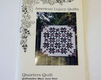 Quarters Quilt: American Legacy Quilts Fat Quarter Quilt UNUSED