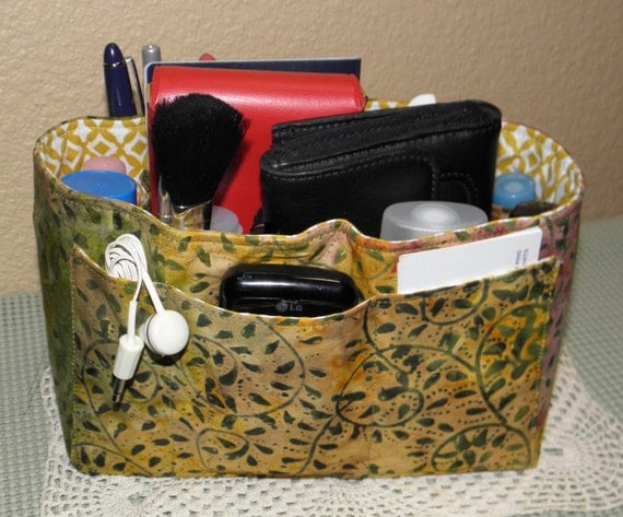 Purse Insert Bag Organizer Insert 17 Pockets Bucket Style