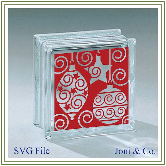 Download Christmas Glass Block SVG Glass Block SVG cut file Glass