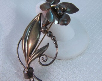 Items similar to Carl-Art 1940s Gold-Filled Flower Pin on Etsy