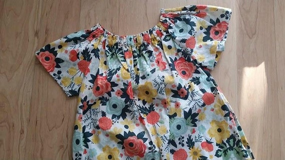 Trendy Girl's Spring Easter Dress size 5t by rufflesandbowties
