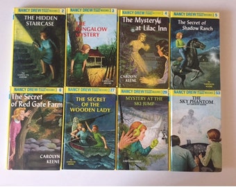 Lot of 8 Nancy Drew Mystery Stories by Carolyn Keene (90's Reprints Hardcover)