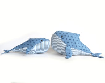 Whale Decor, Whale Nursery Decor, Humpback Whale, Mommy And Me, Baby Whale, Whale Family, Whale Baby Shower Decoration Centerpiece, Plush