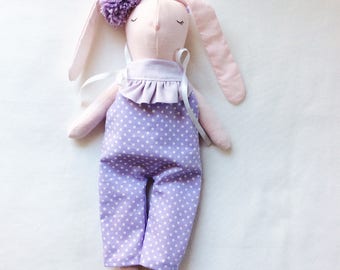 linen bunny doll