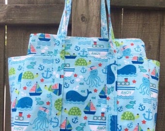 The Nautical theme Ultimate diaper bag