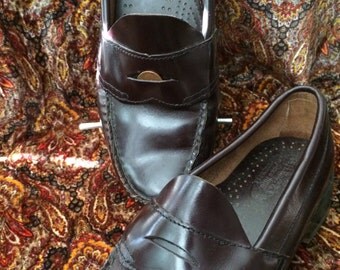 Bass Penny Loafers / Vintage Penny Loafer / 70's GH Bass All Leather Loafers / Women's Preppy Shoe