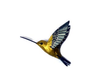 Hummingbird Art Paper mache Bird sculpture Decoration birds