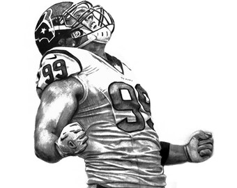 JJ Watt Original Art Print