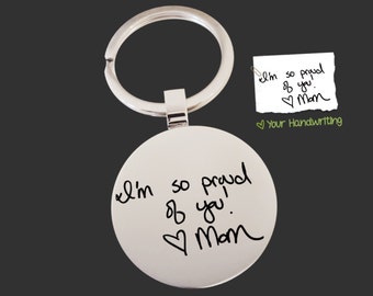 Handwriting Keychain | Handwriting Gift | Memory Gift | Sympathy Gift | Custom Personalized Key Chain | Korena Loves