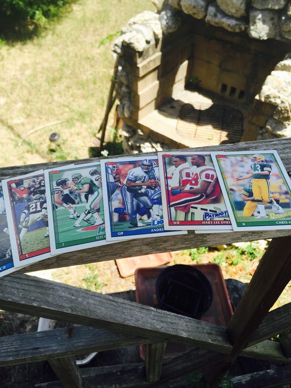 Football Cards Sports Memorabilia 7 Topps Players Card Year