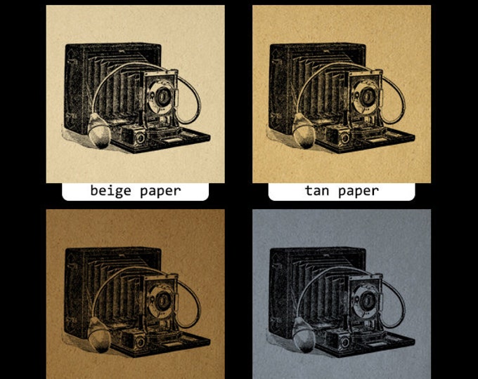 Printable Digital Antique Camera Download Illustration Graphic Image Vintage Clip Art Jpg Png Eps HQ 300dpi No.1338