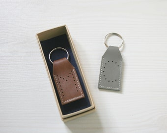 Leather Keyring. Monogram Keyring. Mens Leather Key Fob. Gift for Men. Mens Leather Key Fob. Monogram Leather. Key Fob for Men.