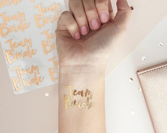 Hen/ Bachelorette Party Tattoos- Team Bride (16)