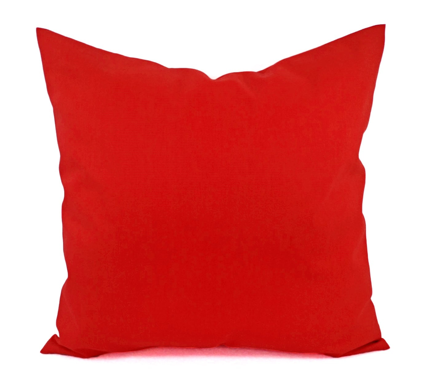 Solid Red Pillow Cover Red Decorative Pillow Cover Linen