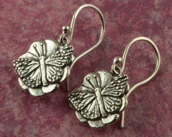 Sterling Silver Butterfly Earrings – Sterling Silver Earrings – Summer Jewelry Gifts – Summer Earrings – Butterfly Jewelry Sterling Earrings