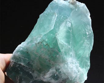 aqua blue fluorite specimen raw natural fluorite crystal meditation stone energy healing crystal collector stone nature decor boho decor