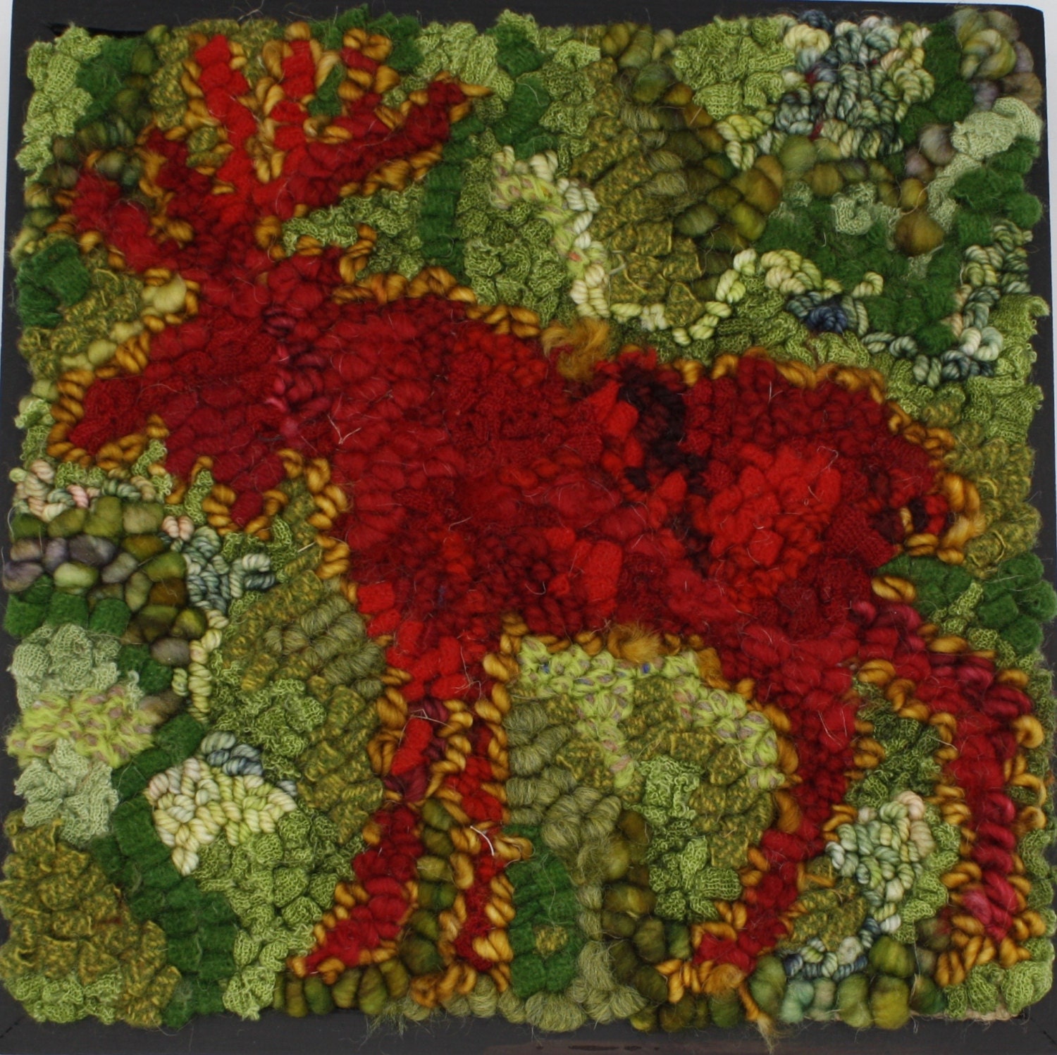 Red Moose Rug Hooking Kit 8 x 8 By Deanne