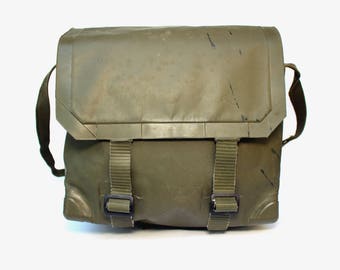 Messenger bag rubberized backpack waterproof messenger bag crossbody bag military backpack army bag backpack german military bag vintage