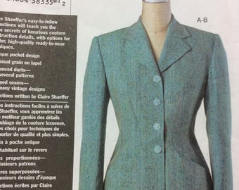 Vogue 7908 UNCUT Jacket Claire Shaeffer's Custom Couture Collection Sewing Pattern FF Size 18 20 22